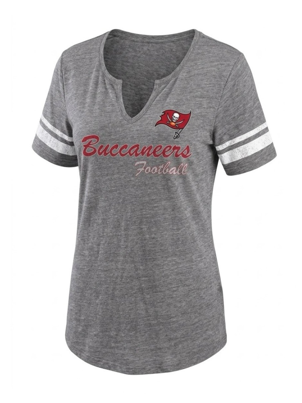 🏈Majestic Fan Fashion Gray Buccaneers Football T-Shirt Size XL